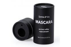 China Drop Bottles Rigid Cardboard Cylinders With White Ink Black Printed supplier