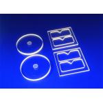 Polished Surface Fused Silica Glass , Silica Glass Plate Transparant glass milling visible light transmittance for sale