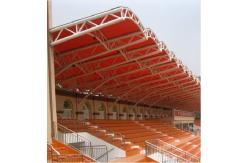 China Prefab Stadium Tube Truss Steel Structure With Hot Dip Galvanized Surface Treatment supplier