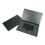 Luxury Black Paper Card Box Packaging Custom Rigid Book Business Credit Wedding Gift Card Box for sale