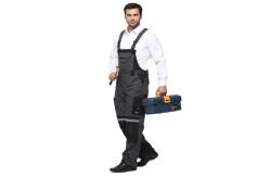 China Industrial Heavy Duty Bib Work Pants Hard Wearing With Durable Double Stitching  supplier