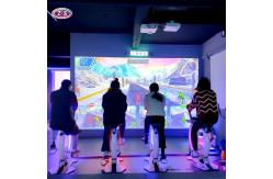 China Smart Connected Cycling Trainer AR Interactive Spin Bike Multiplayer Leaderboard supplier
