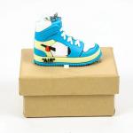 Mini Basketball Shoe Keychain With Box Corrugated Board Folders