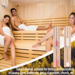Rotating 15 Minute Sand Timer Hourglass Logo Customized For Sauna Room
