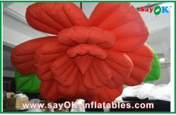 China Wedding Inflatable Lighting Decoration /  Red Inflatable Flower Lighting supplier