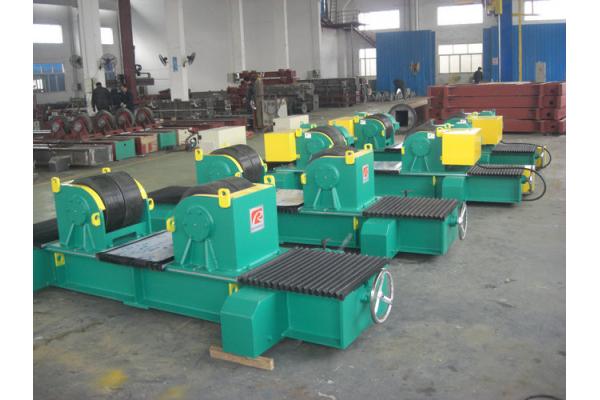 Steel Pipe Welding Rotator / Turning Rolls 80 Ton Lead Screw Adjustable