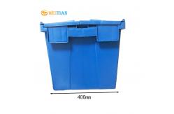 China ISO9001 Plastic Logistic Box HDPE 60L Attached Lid Distribution Containers supplier