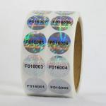 Holographic Cold Resistant Anti Counterfeit Label Support Customized Thickness for sale