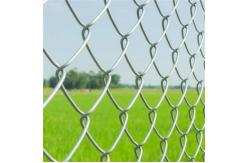 China ISO9001 Garden BWG14-BWG27 6ft Tall Chain Link Fence Panels With Barbed Wire supplier
