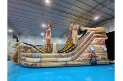 China Customized PVC Inflatable The Pirate Ship Inflatable Obstacle Course Playground supplier