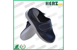 China ESD Mesh Shoes Blue Electrostatic Discharge Shoes Mesh Upper Dust Free With Velcro supplier