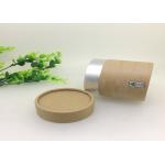 Kraft Label White Ink Printing Paper Tube Packaging For Cosmetic Gift for sale
