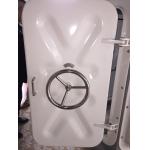 White Plastic Coating Treatment Marine Doors / Marine Steel Watertight Hatch Door for sale