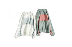 China Custom Splicing Cotton Mens Crew Neck Sweatshirts / Trendy Oversized Sweatshirts supplier