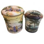 ISO9001 Custom Tin Cans Home Office Metal Bar Storage Stool Ottoman
