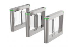 China Automatic SS304 Acrylic swing barrier turnstiles Face Recognition For Apartment supplier