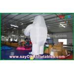 6m High White Inflated Cartoon Model , Customize Size Inflatable Character For Event for sale