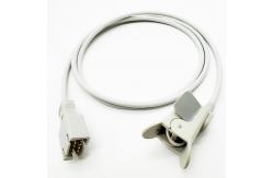 China  Medical Spo2 Sensor , Pediatric Clip Pulse Oximeter Oxygen Probe 1.1M Long supplier
