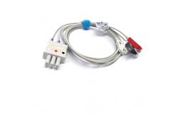China Mindray Datascope Simens ECG Cables And Leadwires 3 Leads Clip End supplier