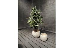 China Frost and Fire Resistant Fiber Clay Planter with Smooth Surface supplier