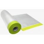 Folded Pre Taped Masking Disposable Car Paint PE Masking Film for sale
