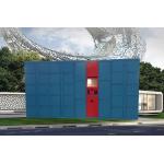 Train Station Intelligent Logistic Delivery Parcel Locker With Big Touch Screen Remote Control