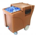Food Grade LLDPE 125L Commercial Ice Caddy On Wheels for sale