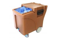 China 110L Insulated Ice Bin Caddy Lightweight Easy Transportation Light Brown supplier
