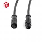 Customized M8 Nylon Threaded Butt Waterproof Aviation Plug Signal Connector with IP 67 Rating in Black for sale