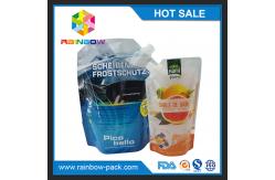 China Resealable Plastic Pouches Packaging Printed Liquid Stand Up Spout Pouch With Zipper supplier