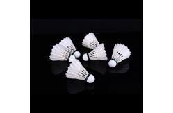 China Player Grade Duck Feather Shuttlecock With Small Curvature supplier