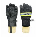 Kevlar Knit cuff EN659 certified Firefighter Gloves with Moisture Barrier and Reflective Strap  and EN388 4X43F for sale