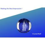 crystal ball/ blank crystal ball/3d laser engraving crystal ball/crystal sphere award 3d for sale