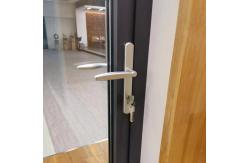 China Modern Aluminum Glass Entry Door Clear External Aluminium Glass Door supplier