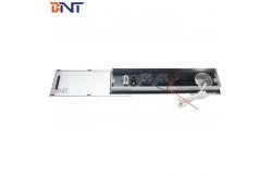 China Manual Sliding Design Desktop Power Outlet For Meeting Room Table AV Solution supplier