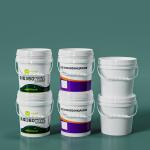 Round 20L 5 Gallon Plastic Pail PP Paint Bucket for Food Grade Thicken Packaging Container for sale