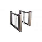 SS304 ARM7 Embedded Acrylic Flap Swing Barrier Gate for sale