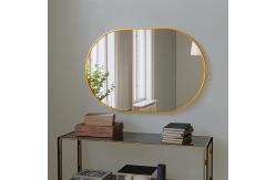 China Oval Led Mirror Aluminium Profile Anodizing Brushed Oblong Bending supplier