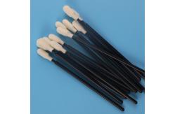 China Black Handle Paddle Head Sponge Foam Swab Stick 4 Lint Free supplier