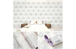 China Modern Design Waterproof Damask Pattern 3d Wallpaper for Living Room Background supplier