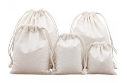 China Practical Antiwear Pouch Drawstring Bag , Recycle Canvas Drawstring Gift Bags supplier