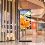 65 Inch Lcd Panel Double Sided Lcd Monitor UHD Advertising Signage Floor for sale