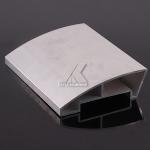 Ajustable Aluminium Handrail Profiles 8μM - 10μM Anodized Matt Light Finish for sale