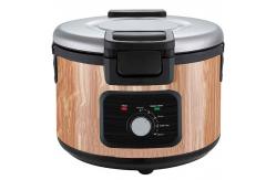 China 16L Panel Rice Cooker Wood Grain Shell Mechanical Knob Control supplier