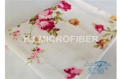 China 30 x 30cm Printed Microfiber Cleaning Cloth With Flower , 20% Polyamide supplier
