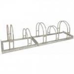 5 Hi Hoop Bike Parking Rack Commercial Bike Storage Metal Fabrication for sale
