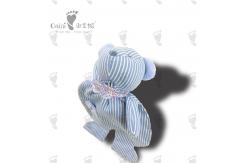 China 35 X 19cm Polar Bear Towel Stripe Plush Bear Baby Security Soothing Towel supplier