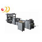 Flat Bottom Food Paper Shopping Bag Making Machine Four Column for sale