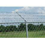 8 Ft X 50 Ft Chain Link Fabric Fencing With Razor Barbed Wire For High Level Security for sale