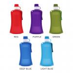 Anti Spill Silicone Expandable And Foldable Drinking Water Bottle